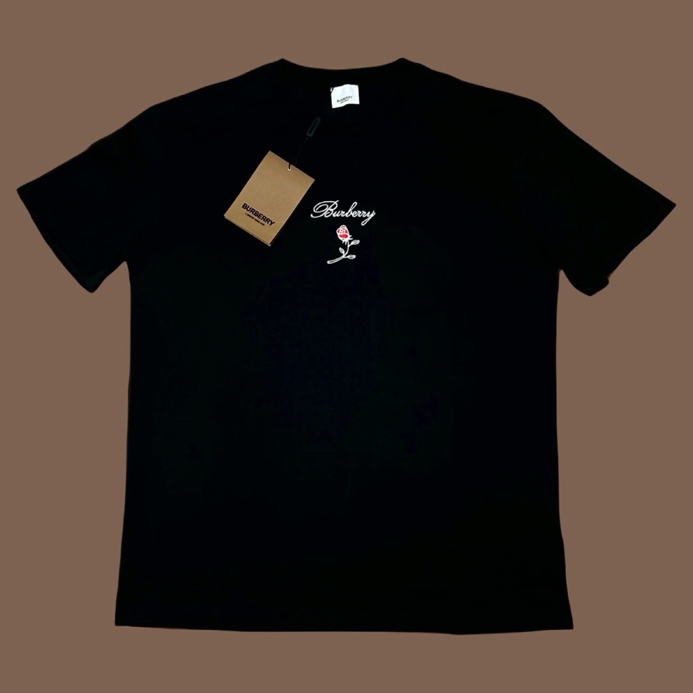 Burberry Mens Rose Cotton T-shirt